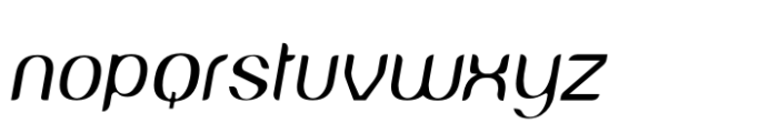 Mewangi Italic Font LOWERCASE