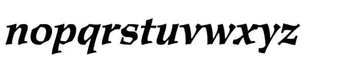 Mexica Bold Italic Font LOWERCASE