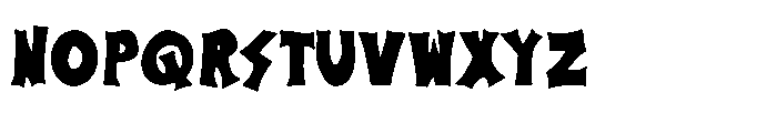 Mexican Brotherhood Black Regular Font LOWERCASE
