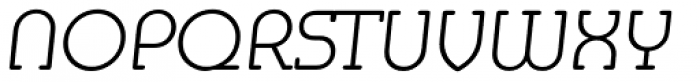 Mexico Serial ExtraLight Italic Font UPPERCASE