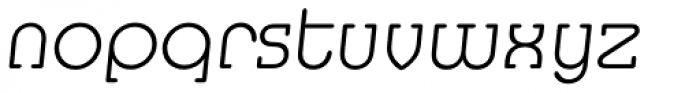 Mexico Serial ExtraLight Italic Font LOWERCASE