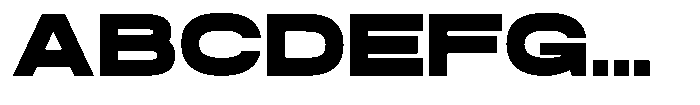 Mexron Font UPPERCASE