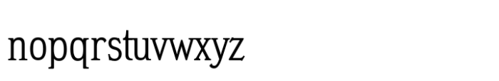 Meyer Two Condensed Font LOWERCASE