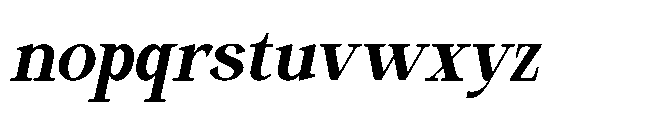 Meylo Roman Oblique Font LOWERCASE