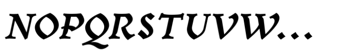 Mezalia Black Cursive Font UPPERCASE