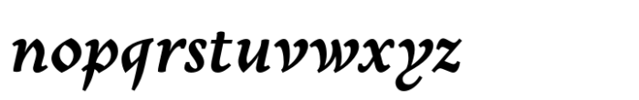 Mezalia Black Cursive Font LOWERCASE