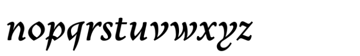 Mezalia ExtraBold Cursive Font LOWERCASE