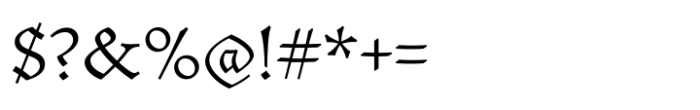 Mezalia Light Font OTHER CHARS