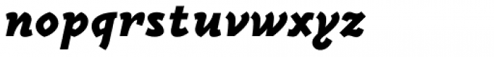 Mezalia Sans Black Cursive Font LOWERCASE