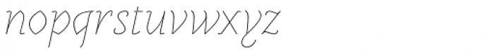 Mezalia Sans Thin Cursive Font LOWERCASE