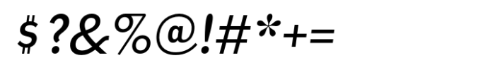 Mezzogiorno Regular Oblique Font OTHER CHARS