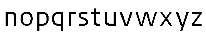 Mechanica Regular Instance Font LOWERCASE