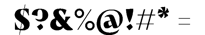 Medley Black Instance Bf50e25d Font OTHER CHARS