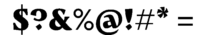 Medley Black Instance Font OTHER CHARS