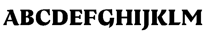 Medley Black Instance Font UPPERCASE