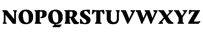 Medley Black Instance Font UPPERCASE