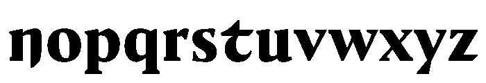 Medley Black Instance Font LOWERCASE