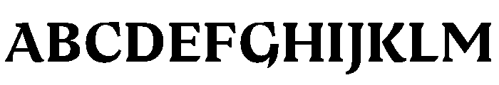 Medley Bold Instance Font UPPERCASE