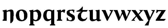 Medley Bold Instance Font LOWERCASE