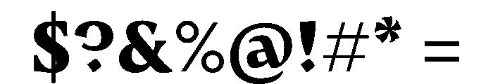 Medley ExtraBold Instance Font OTHER CHARS