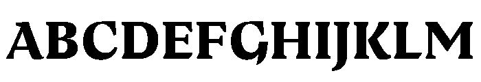 Medley ExtraBold Instance Font UPPERCASE