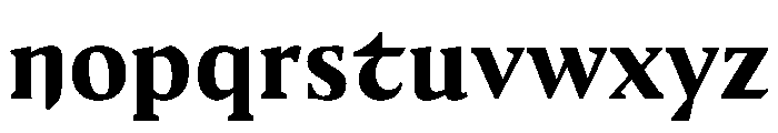 Medley ExtraBold Instance Font LOWERCASE