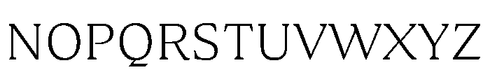 Medley ExtraLight Instance Font UPPERCASE