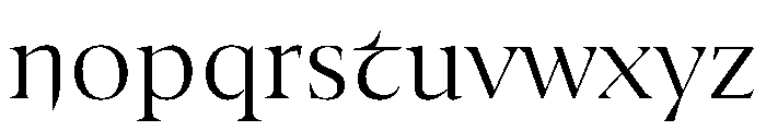 Medley Light Instance 087c5e64 Font LOWERCASE