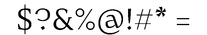 Medley Light Instance Font OTHER CHARS
