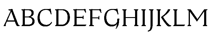 Medley Light Instance Font UPPERCASE