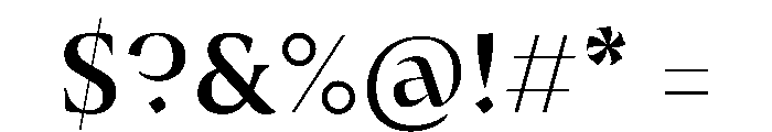Medley Medium Instance 2da9c7e4 Font OTHER CHARS