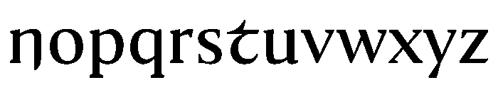 Medley Medium Instance Font LOWERCASE