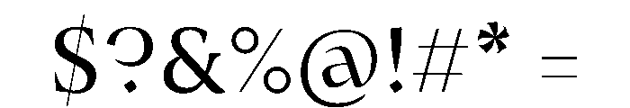 Medley Regular Instance 217ab2c8 Font OTHER CHARS