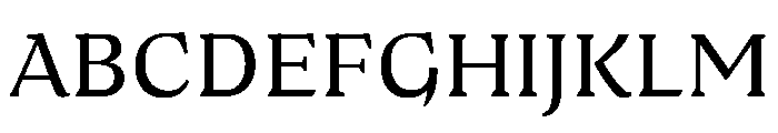 Medley Regular Instance Font UPPERCASE