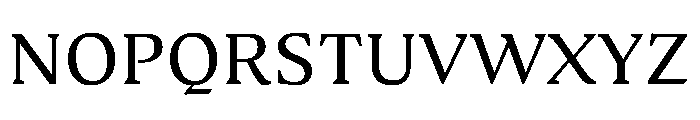 Medley Regular Instance Font UPPERCASE