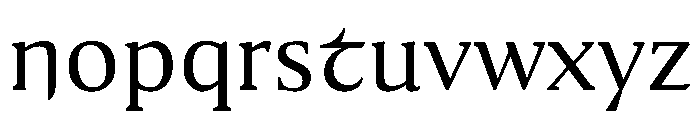 Medley Regular Instance Font LOWERCASE