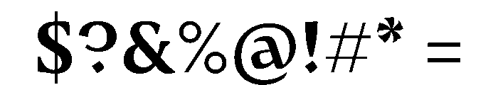 Medley SemiBold Instance Font OTHER CHARS
