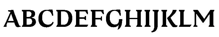 Medley SemiBold Instance Font UPPERCASE