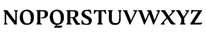 Medley SemiBold Instance Font UPPERCASE