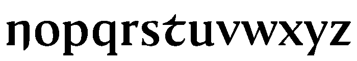 Medley SemiBold Instance Font LOWERCASE