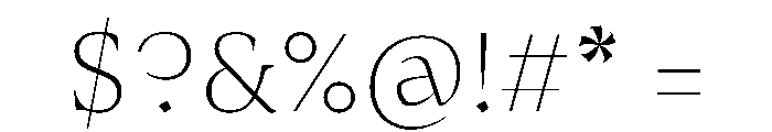 Medley Thin Instance C7783acf Font OTHER CHARS