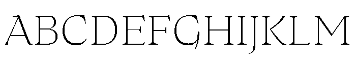 Medley Thin Instance C7783acf Font UPPERCASE