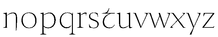 Medley Thin Instance C7783acf Font LOWERCASE