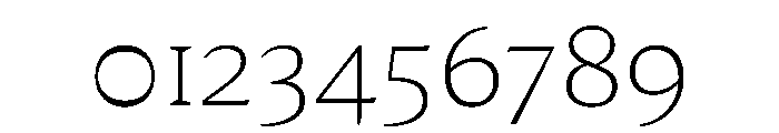 Medley Thin Instance Font OTHER CHARS