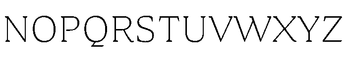 Medley Thin Instance Font UPPERCASE