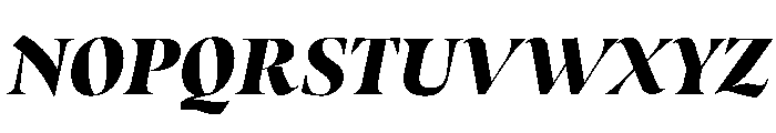 MedleyItalic BlackItalic Instance 41d87386 Font UPPERCASE