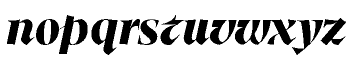 MedleyItalic BlackItalic Instance 41d87386 Font LOWERCASE