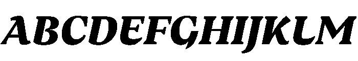 MedleyItalic BlackItalic Instance Font UPPERCASE