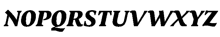 MedleyItalic BlackItalic Instance Font UPPERCASE