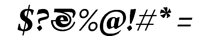 MedleyItalic BoldItalic Instance Font OTHER CHARS